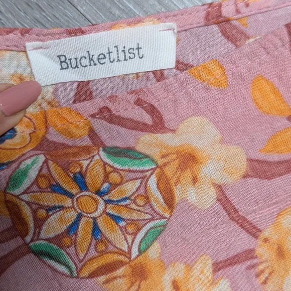 Boho Blouse Size M Bundle Lot Of 3 Tops Casual Flowy Feminine - Picture 3 of 9